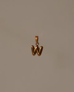 Aurum Crest Initial Pendant