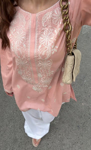 Lychee Blush (Micro Mini Kurti)