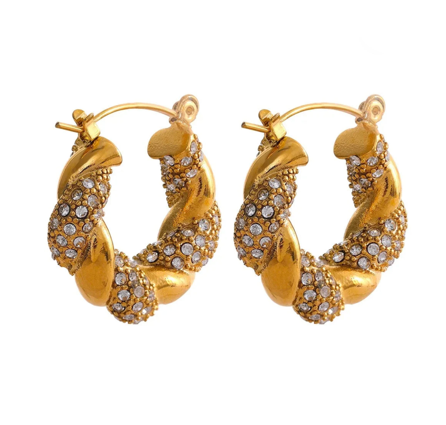 Serpentine Luxe Hoops