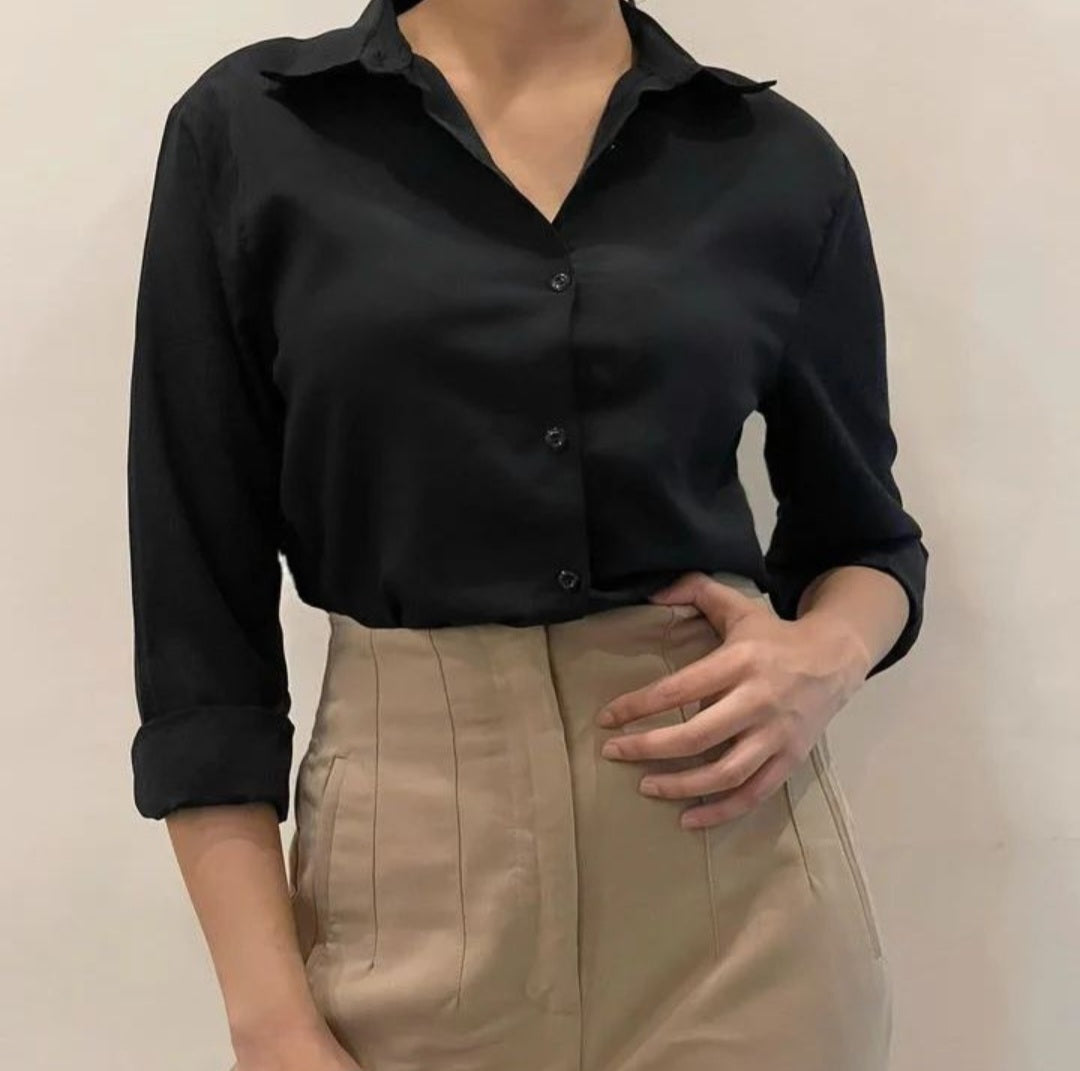 Black crop trop shirt