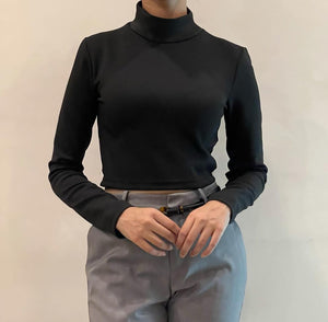 Black high neck