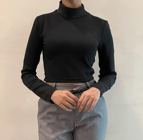 Black high neck