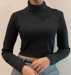 Black high neck