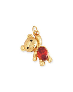 Scarlet Teddy Charm Pendant