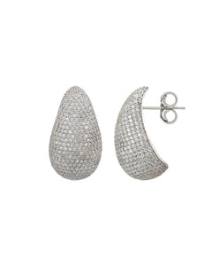 Teardrop rhinestone studs